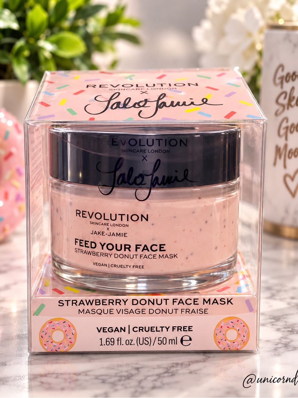 Revolution x Jake-Jamie Strawberry Donut Face Mask Discontinued Sealed 50ml